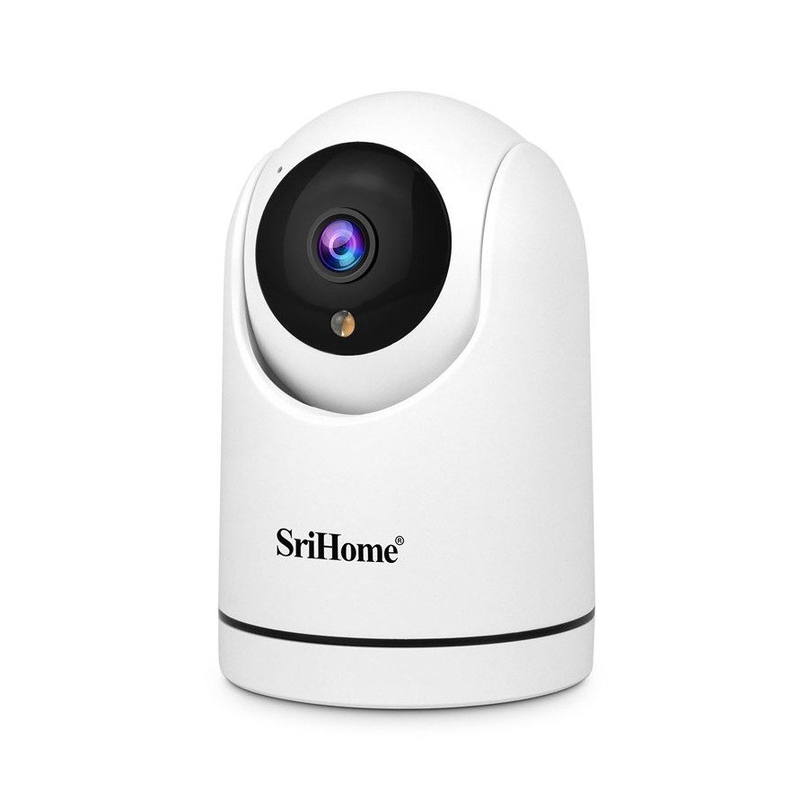 Telecamera wifi SriHome con auto tracking e supporto SD - la soluzione perfetta per la videosorveglianza di casa e ufficio.
