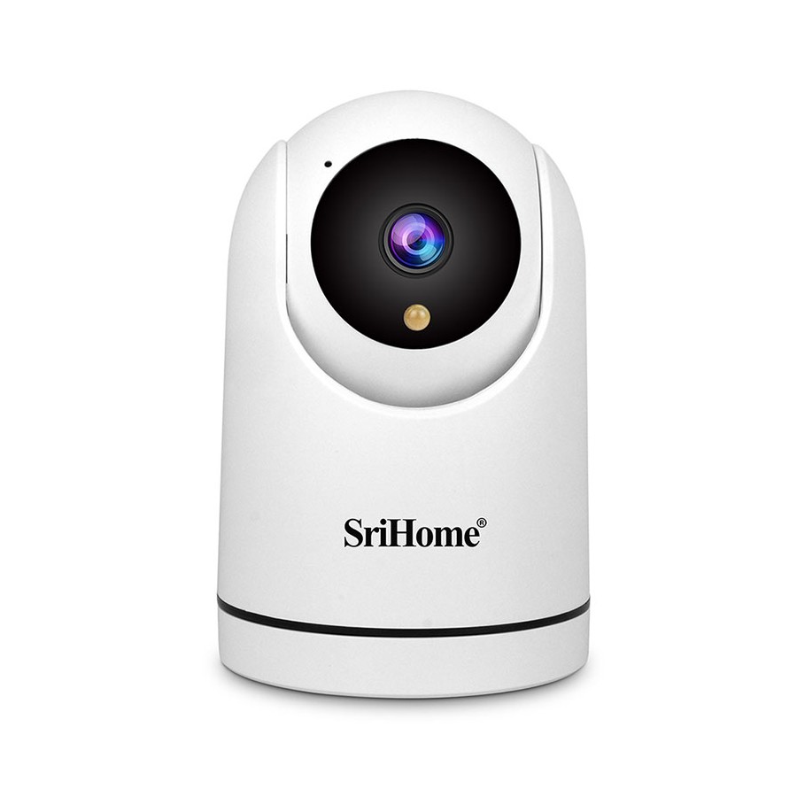 Telecamera wifi SriHome con auto tracking e supporto SD - la soluzione perfetta per la videosorveglianza di casa e ufficio.