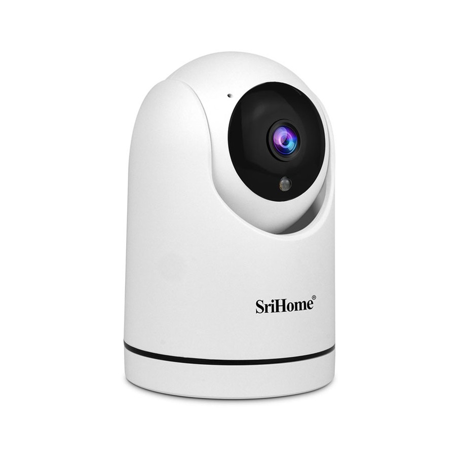Telecamera wifi SriHome con auto tracking e supporto SD - la soluzione perfetta per la videosorveglianza di casa e ufficio.