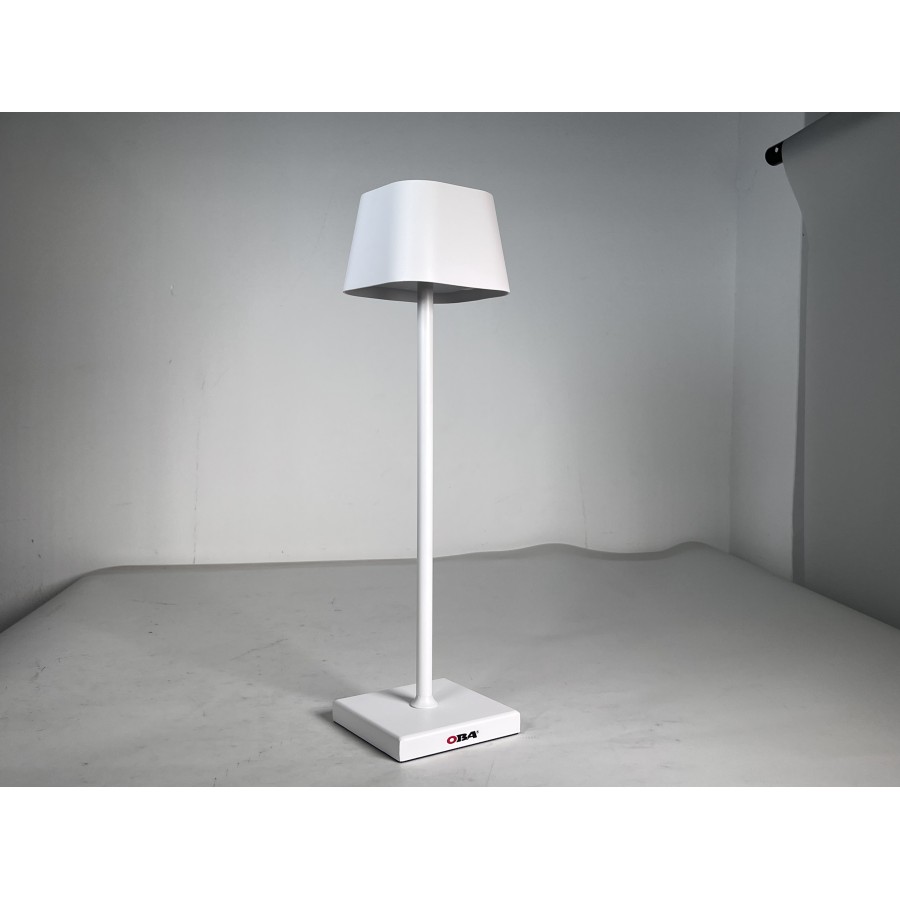 Lampada da tavolo LED ricaricabile con luce bianca calda e dimmerazione continua Modello:  OB-LD03W