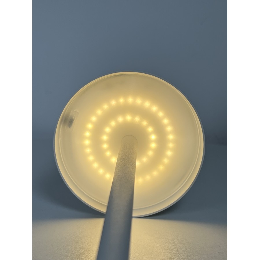 Lampada da tavolo LED ricaricabile con luce bianca calda e dimmerazione continua Modello: OB-LD02W