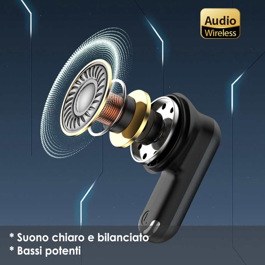 OBA-ProX3 Bluetooth Earphones 5.3 Wireless Headphones In Ear Stereo ENC Noise Cancellation, 30 Hours Sport, IPX4 Waterproof