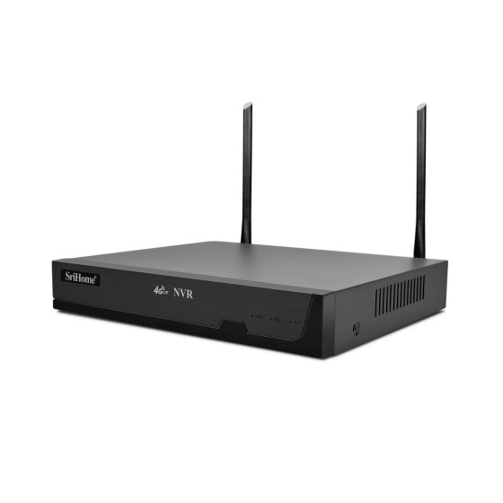 "NVS007 SriHome NVR: 16-Channel 5/8 Megapixel with 4G LTE Connection for Maximum Home or Business Security"
